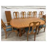Roxton Maple Dining Table With 2 Leaves, 6
