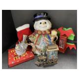 Christmas Decor - Cookie Jar, Ornaments, Doll