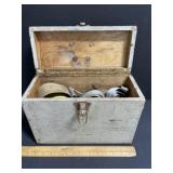 Wooden Box With 3 Larger Ratchet Straps