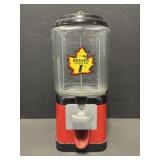 Glass & Metal Beaver 1ï¿½ Gumball Machine with Key