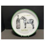 Vintage Black Horse Ale & Porter Enamel Tray, 12 '