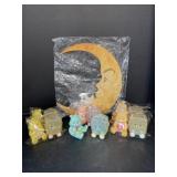 6 Individually Wrapped Care Bear with Suitcase &