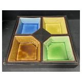 Set Of 4 Colourful Snack / Appetizer Dishes
