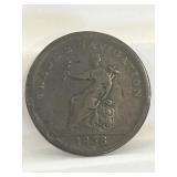 Antique Guiana Token: Trade And Navigation 1838.