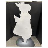Metal Child Silhouette Decoration, 39 ' Tall