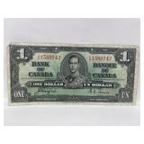 1937 Cdn $1  Bill-