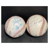 2 Signed Baseballs
