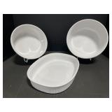 Corningware French White Baking Dishes