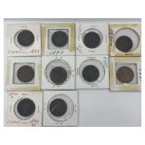 Canada Large One Cent Coins: 1890h Plus