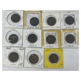 Canada Large One Cent Coins:  -1900, 1900h-