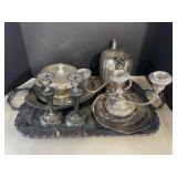 Assorted Silver Plate Dishes