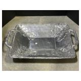 Metal Decorative Tray 24.5 X 16.5 '