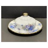 Royal Albert Moonlight Rose Covered Butter Dish