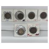 Canada Large One Cent Coins: George V: 1911,