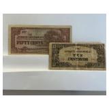Wwii Era:  The Japanese Government Ten Centavos