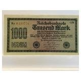 Reichsbanknote 1000 'tausend' Mark September 1922