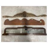 3 Vintage Sideboard Backboards - 1 Mirrored