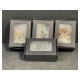 Assorted Costume Jewelry Brooches (4)