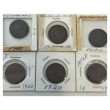 Newfoundland Large One Cent Coins: 1907,