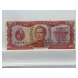 Central Bank Of Uruguay 100 (cien) Pesos