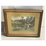 Antique Farming Print - E Debatï¿½Ponsan 1903