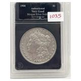 1904 U S A Silver Dollar