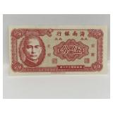 Hainan 5 Fen Banknote Hainan Province Chines