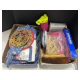 2 Trays - Tea Cozy, Clothes Pins And More