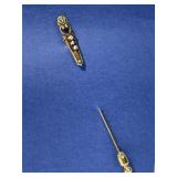 Antique 10 kt Gold and Seed Pearl Love Heart