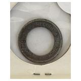 Record And Destroy 81cj Silver Tone Metal Token