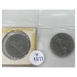 Canada One Dollar Coins: 1968, 1969