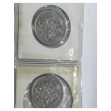 Canada Fifty  Cent Coins: 1968, 1969.