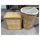 2 Lined Laundry Hampers