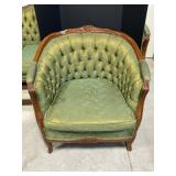 Victorian Style, Button Tufted Back Armchair