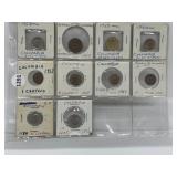 Colombia Coins Top Include: Ten Coins.