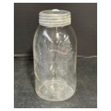 Vintage Beaver 1/2 Gallon Canning Jar with Glass