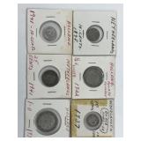 6 X Netherlands Coins