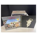 40 Assorted Rock Records - AC/DC, Midnight Oil,