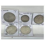 9 X Cdn Pennies-various Dates