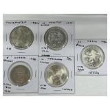 World Silver Coins - Incl 1727 Coin