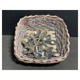 Basket of Collector Spoons