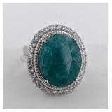 $13,924 Appraisal - 5.4 ct Cert. Silver Emerald