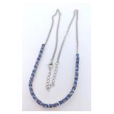 $6,467 Appraisal - 11.3 ct Cert. Silver Tanzanite