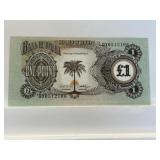Bank Of Biafra / Republic Of Biafra One Pound Ban.