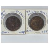 South Africa Zuid Africa 1898 Antique Coins To