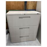 Lateral 3-drawer Filing Cabinet, 36x18x41 ' And
