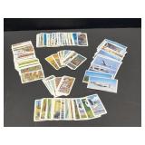 Vintage Red Rose-Blue Ribbon Collectible Cards