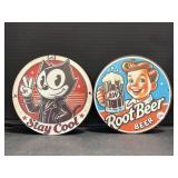 8 ' Round Metal Signs - A&W Root Beer , Stay Cool