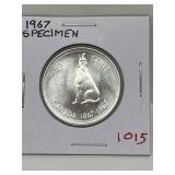 1967cdn Silver 50 Cent - Specimen
