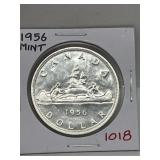 1956 Cdn Silver Dollar - Mint